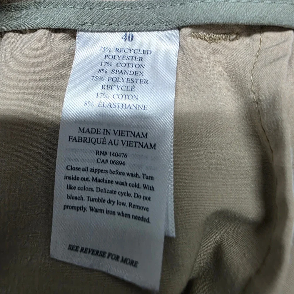 Faherty All Day Shorts Mens‎ 40 Khaki Tan Hybrid Stretch Quick Dry 9 Inch Inseam